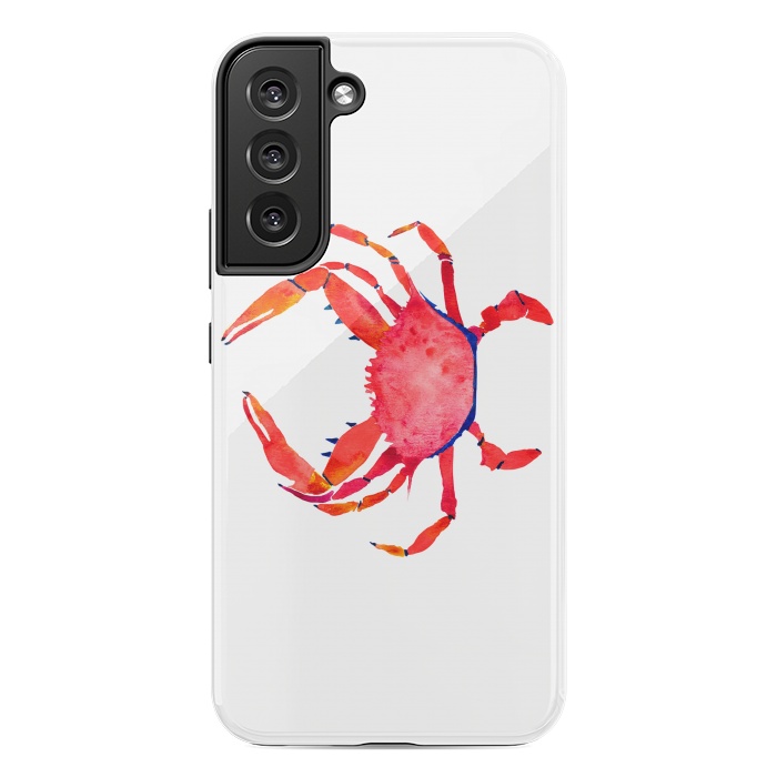 Galaxy S22 plus StrongFit Red Crab by Amaya Brydon