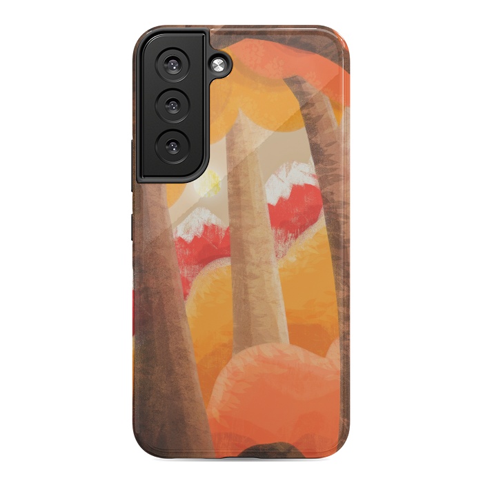 Galaxy S22 StrongFit The autumn orange forest by Steve Wade (Swade)