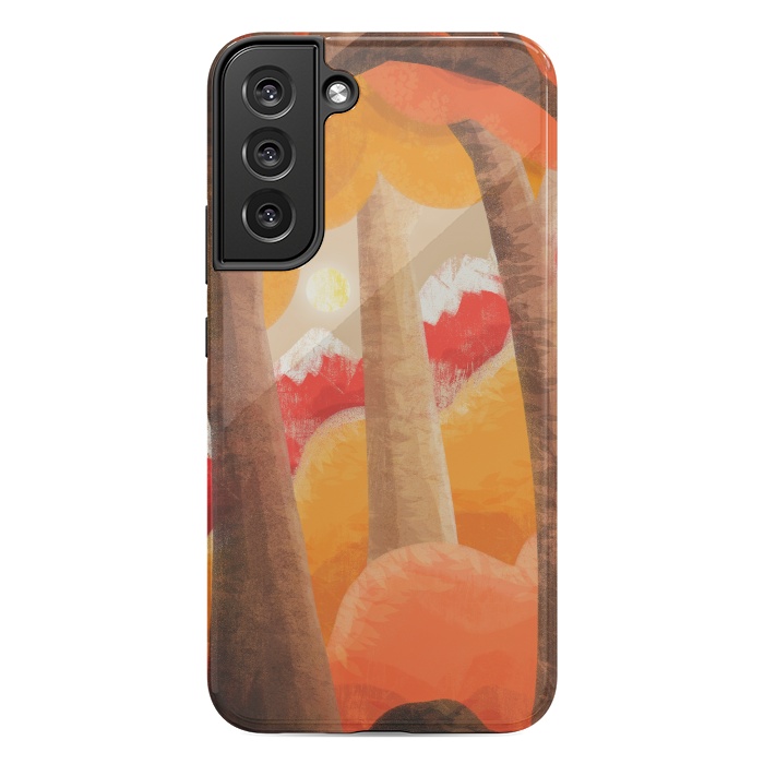 Galaxy S22 plus StrongFit The autumn orange forest by Steve Wade (Swade)