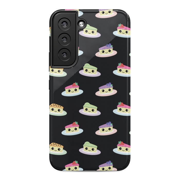 Galaxy S22 StrongFit Cheesecake pattern by Laura Nagel