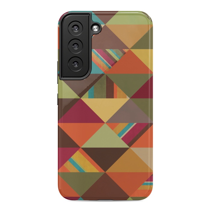 Galaxy S22 StrongFit Autumn Triangles by Noonday Design