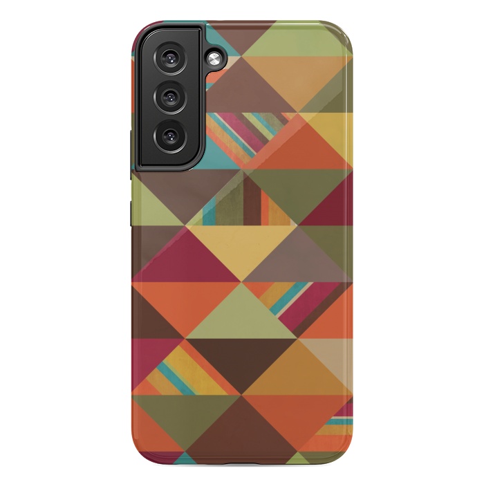 Galaxy S22 plus StrongFit Autumn Triangles by Noonday Design