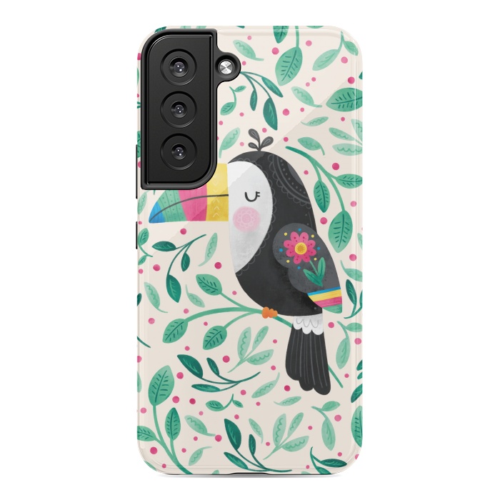 Galaxy S22 StrongFit Cheeky Toucan by Noonday Design