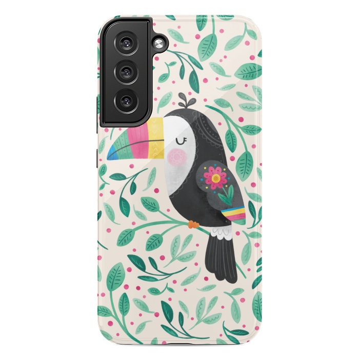 Galaxy S22 plus StrongFit Cheeky Toucan by Noonday Design