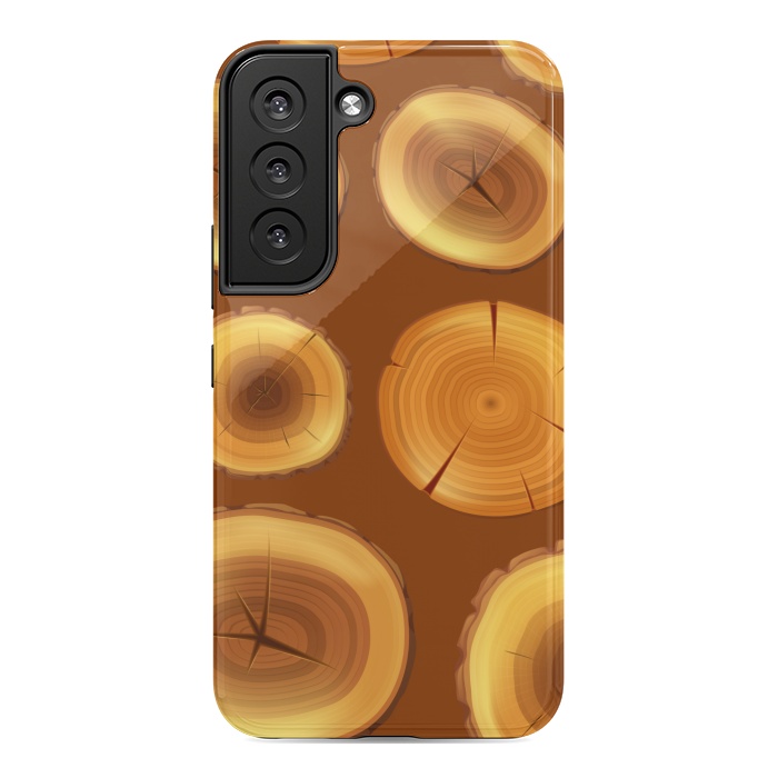 Galaxy S22 StrongFit wooden trunk pattern by MALLIKA