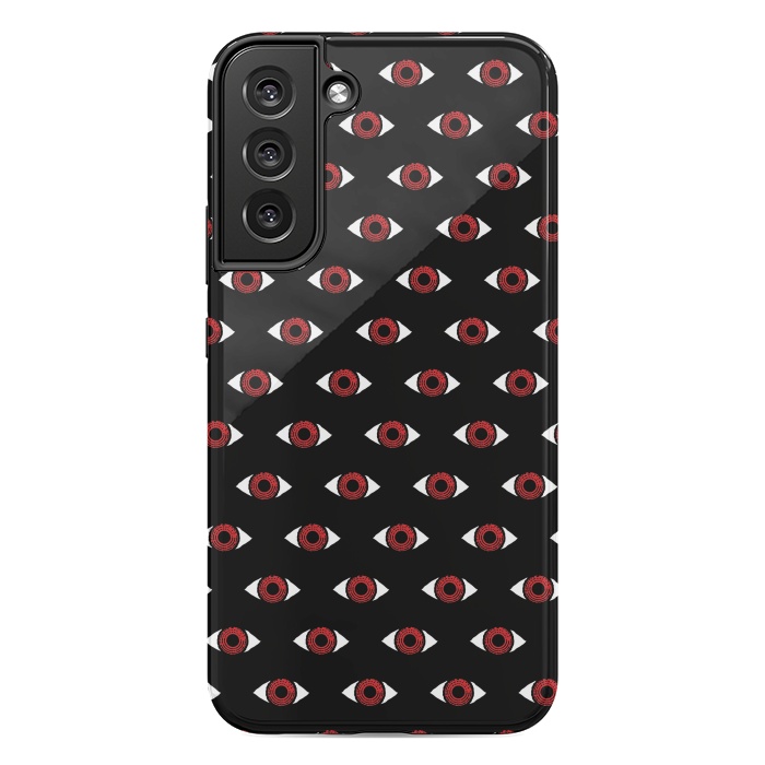 Galaxy S22 plus StrongFit Red eye pattern by Laura Nagel