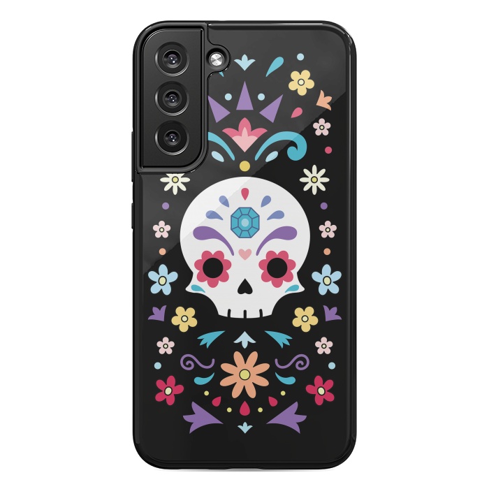 Galaxy S22 plus StrongFit Cute day of the dead by Laura Nagel