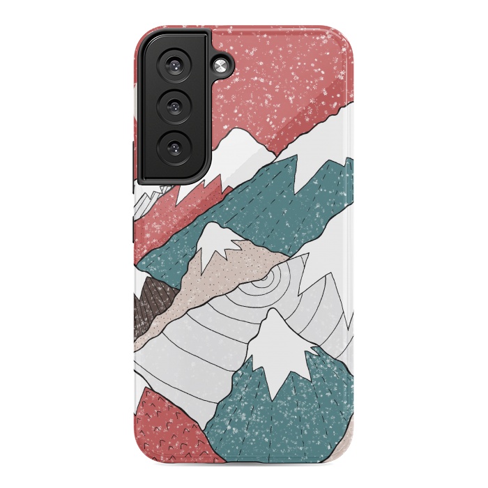 Galaxy S22 StrongFit The winter snow peaks by Steve Wade (Swade)