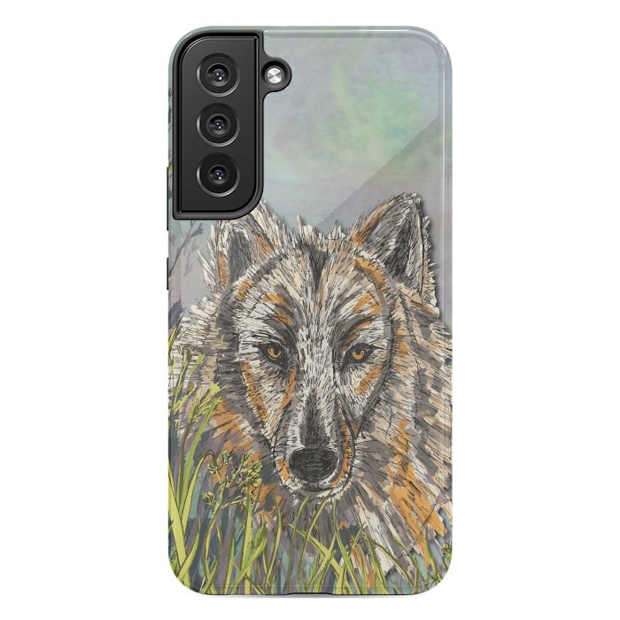 Galaxy S22 plus StrongFit Wolf I by Lotti Brown