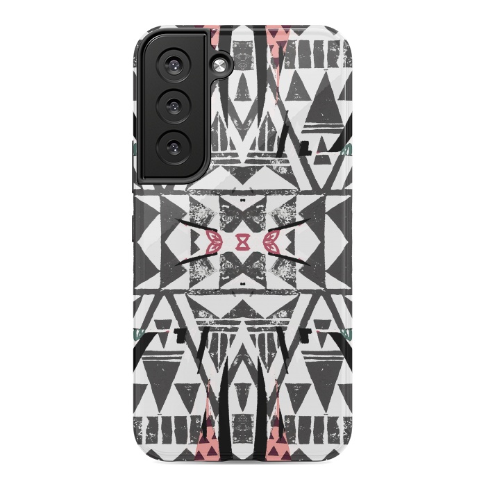Galaxy S22 StrongFit Ethnic tribal triangles by Oana 