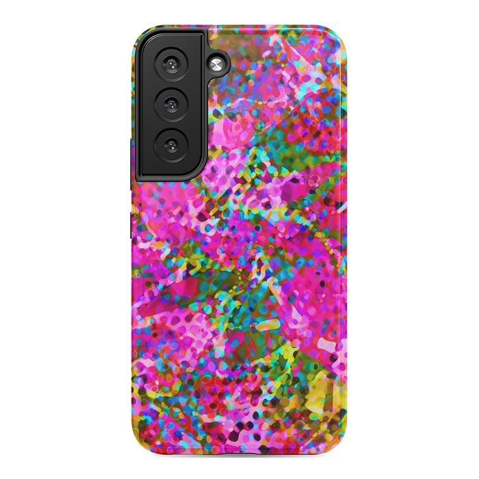 Galaxy S22 StrongFit Floral Abstract Stained Glass G548 by Medusa GraphicArt
