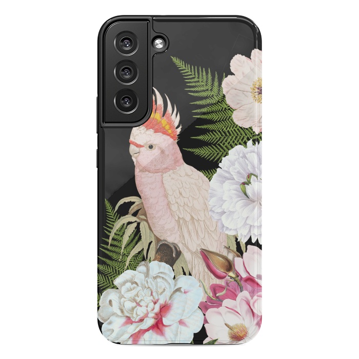 Galaxy S22 plus StrongFit Vintage Cockatoo in Flower Jungle by  Utart