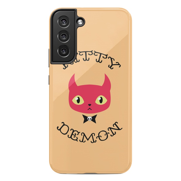 Galaxy S22 plus StrongFit Kitty demon by Laura Nagel