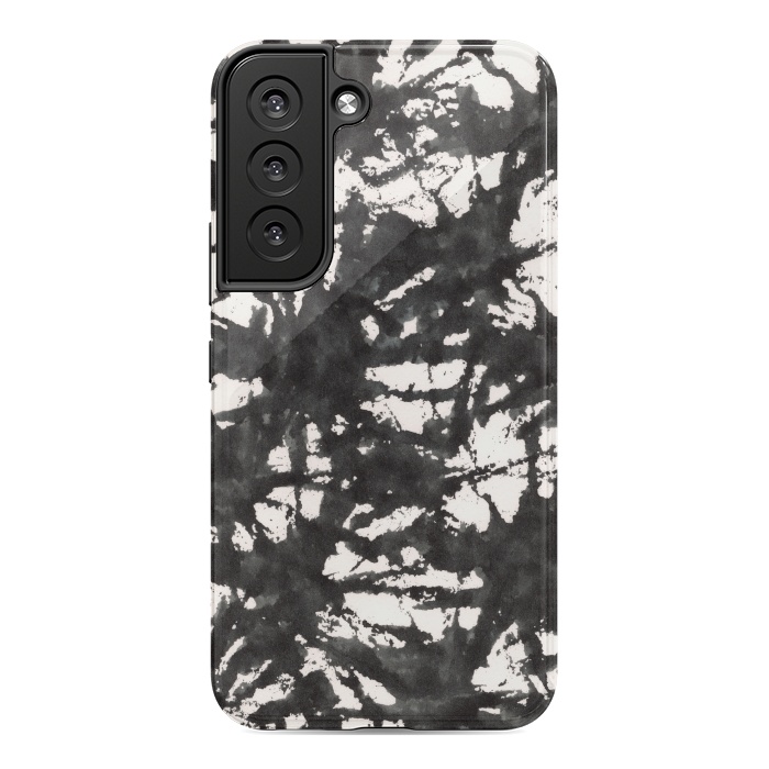 Galaxy S22 StrongFit Black Watercolor Stamp by Hanny Agustine
