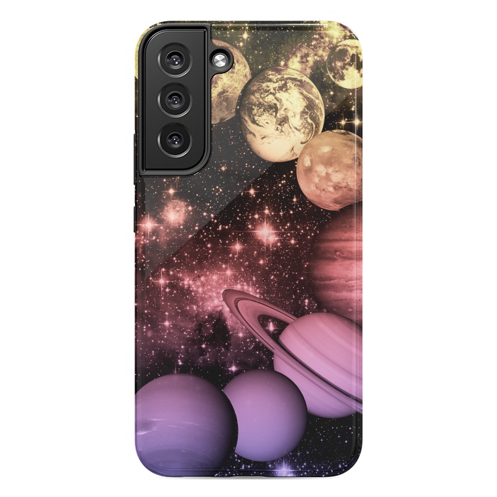 Galaxy S22 plus StrongFit Pastel gradient Solar System space art by Oana 