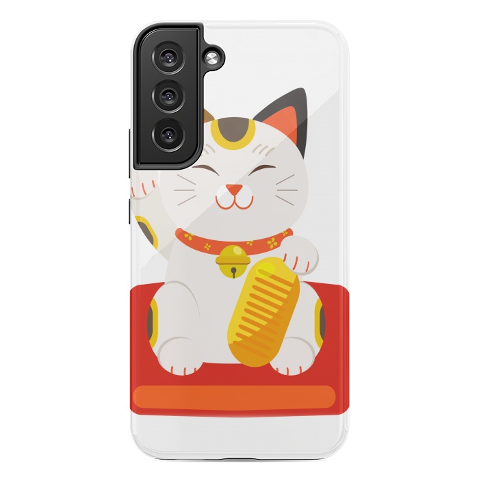 Galaxy S22 plus StrongFit lucky cat by haroulita