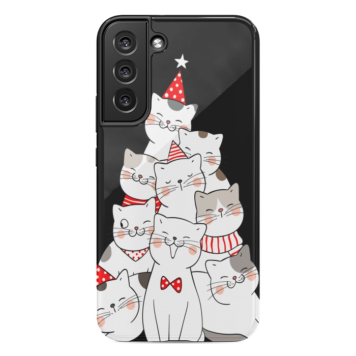 Galaxy S22 plus StrongFit christmas cats by haroulita