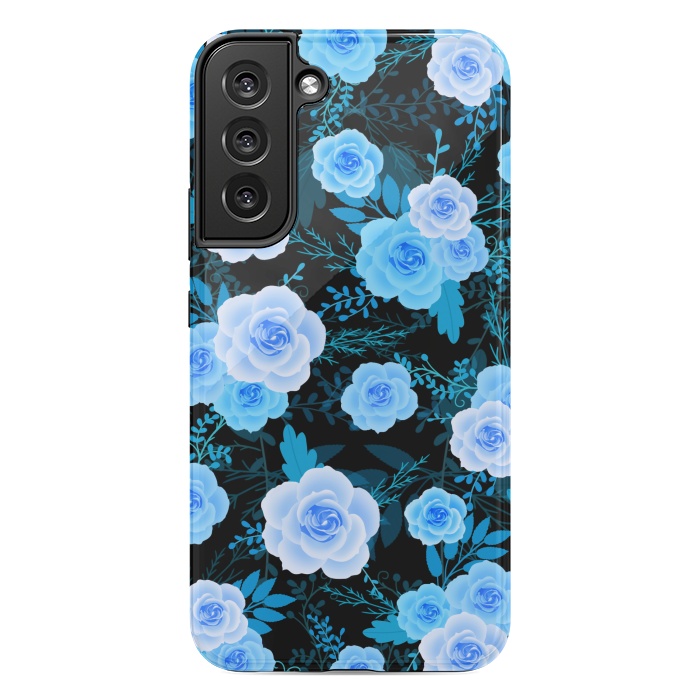Galaxy S22 plus StrongFit Blue purple roses by Jms