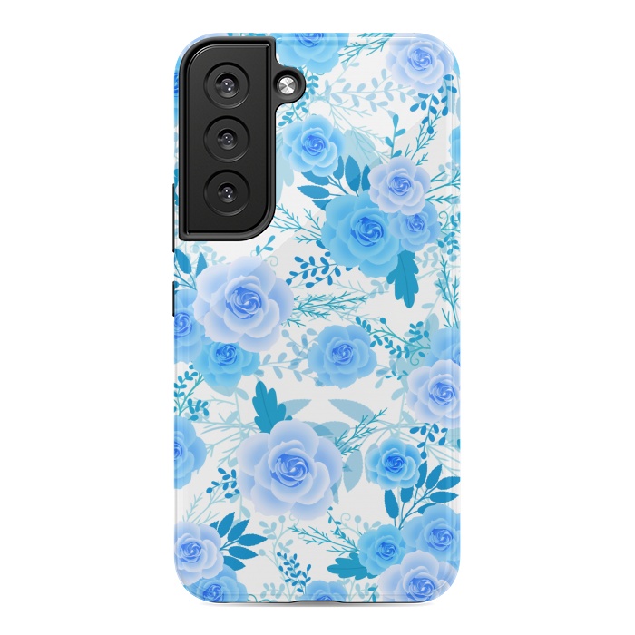 Galaxy S22 StrongFit Blue roses by Jms