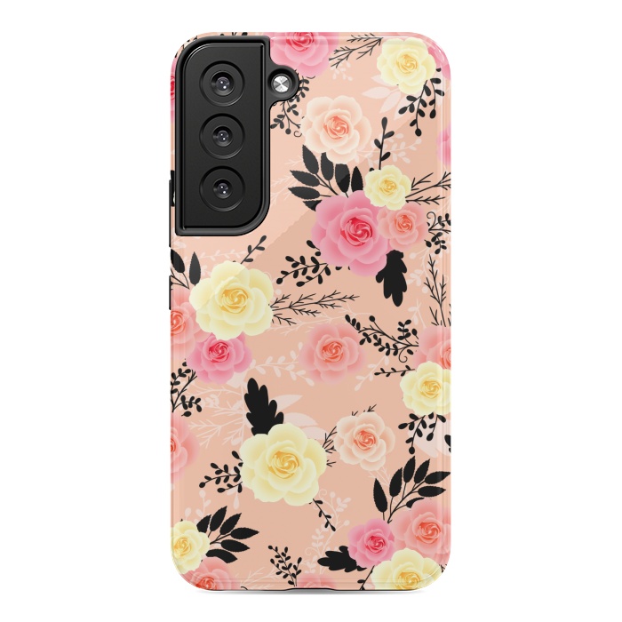 Galaxy S22 StrongFit Roses pattern by Jms