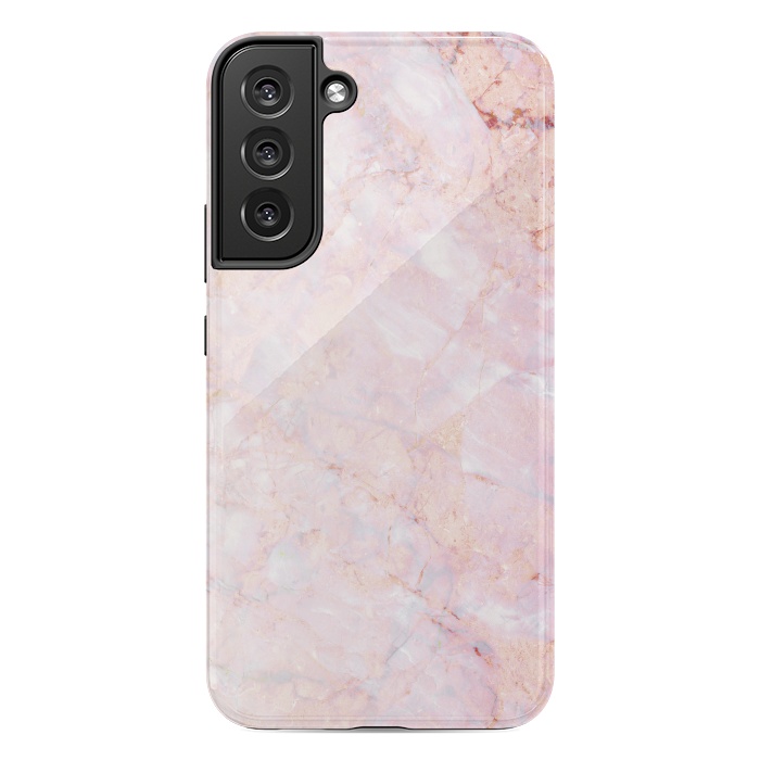 Galaxy S22 plus StrongFit Pastel pink elegant marble by Oana 