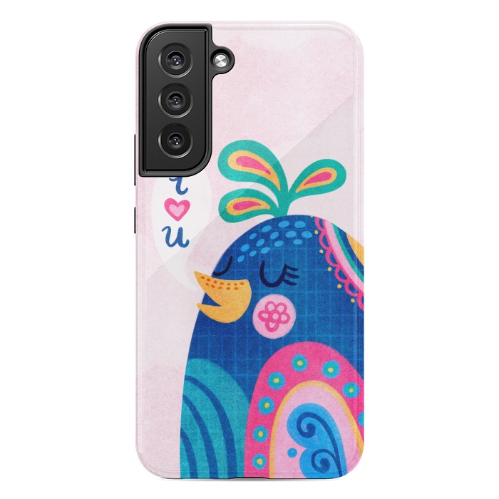 Galaxy S22 plus StrongFit I Love You Bird by Noonday Design