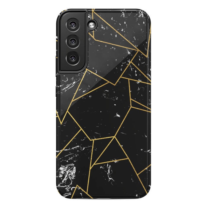 Galaxy S22 plus StrongFit Black marble by Julia Badeeva