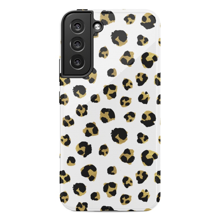 Galaxy S22 plus StrongFit Leopard. Black and gold by Julia Badeeva