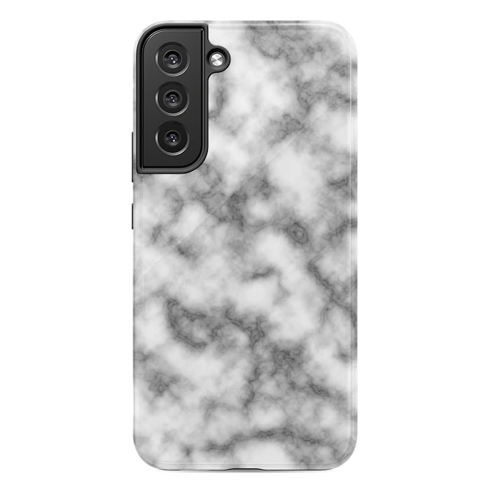 Galaxy S22 plus StrongFit Black and White Marble Texture by Julie Erin Designs