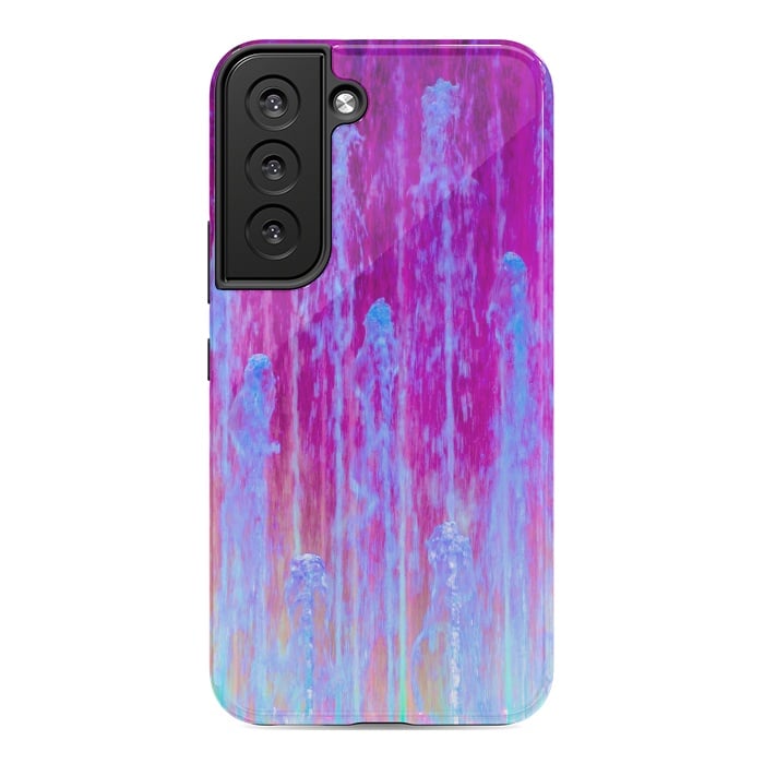 Galaxy S22 StrongFit Pink blue abstract  by Winston