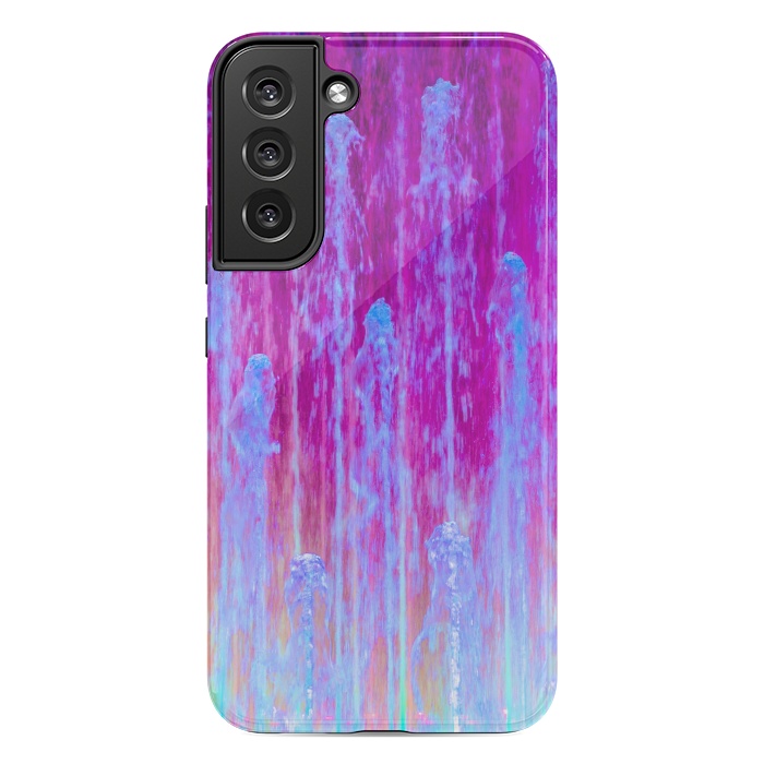 Galaxy S22 plus StrongFit Pink blue abstract  by Winston