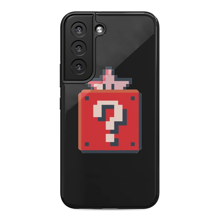 Galaxy S22 StrongFit Pixelated Mario Star by Winston
