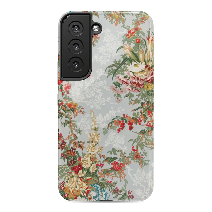 Galaxy S22 StrongFit Industrial Floral Print by Zala Farah