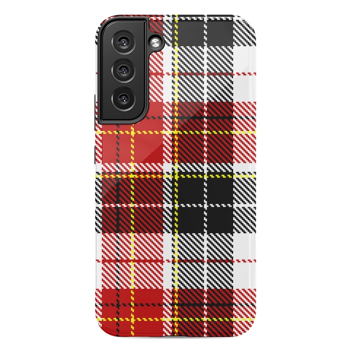 Galaxy S22 plus StrongFit RED AND  BLACK CHECKS by MALLIKA