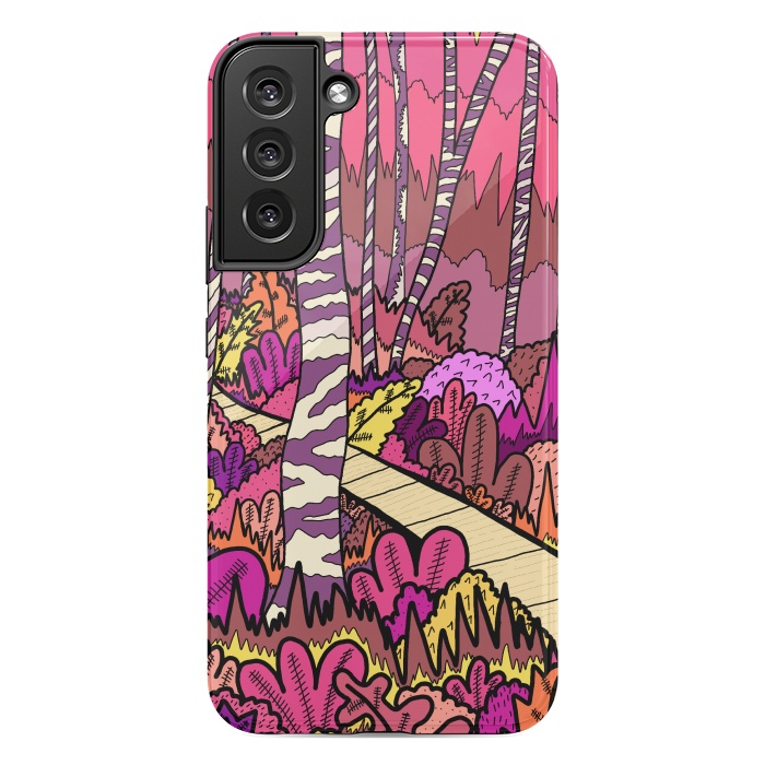 Galaxy S22 plus StrongFit The pink forest walk by Steve Wade (Swade)