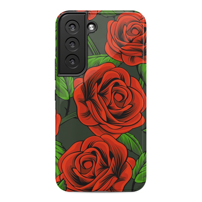 Galaxy S22 StrongFit red roses by haroulita
