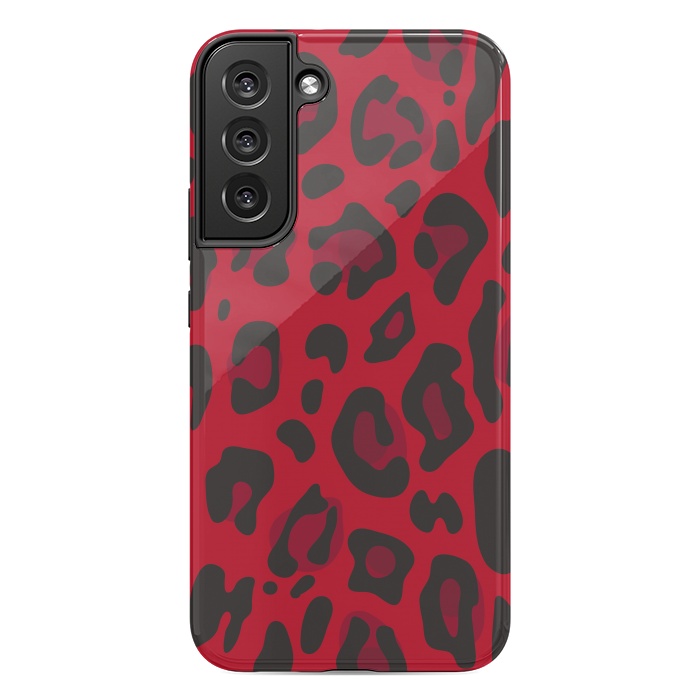Galaxy S22 plus StrongFit red animal print by haroulita