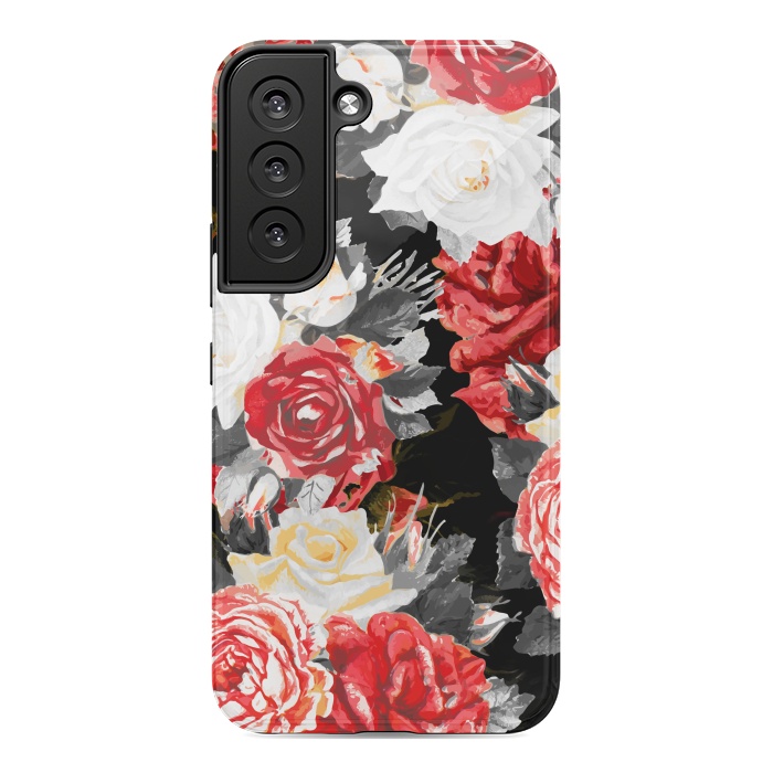 Galaxy S22 StrongFit Red and white roses by Oana 