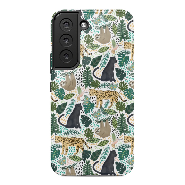 Galaxy S22 StrongFit Emerald Forest Animals by Tangerine-Tane