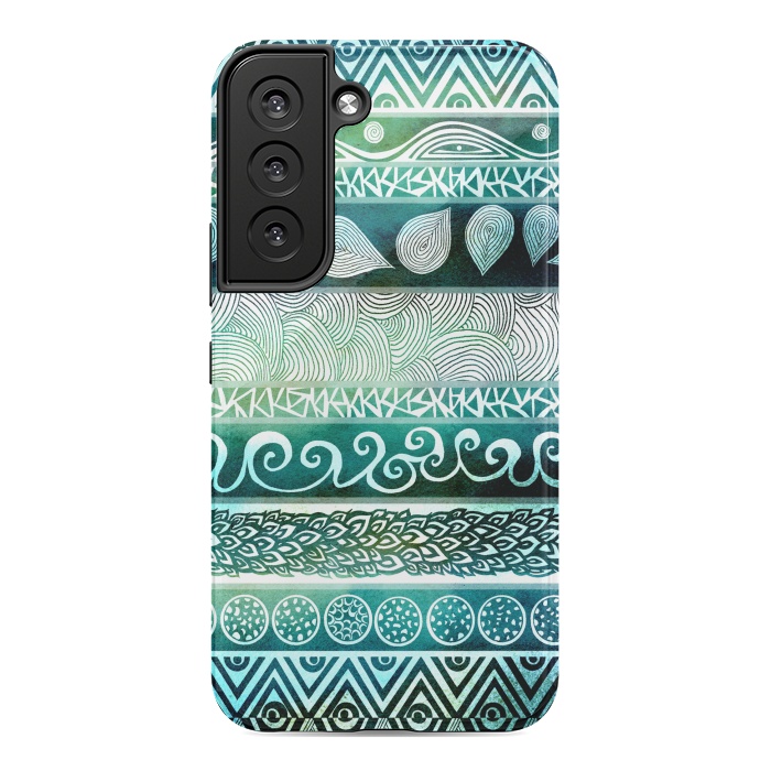 Galaxy S22 StrongFit Dreamy Tribal II by Pom Graphic Design
