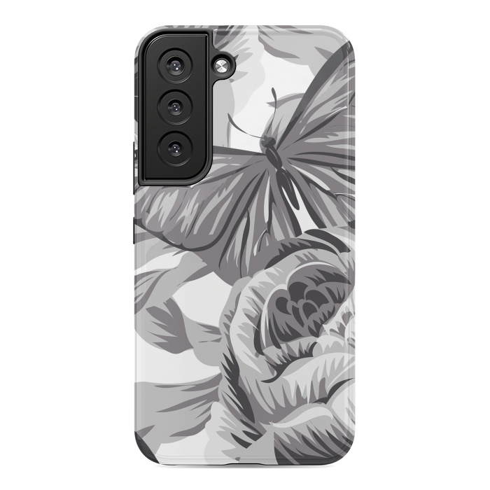 Galaxy S22 StrongFit minimal floral butterfly by haroulita