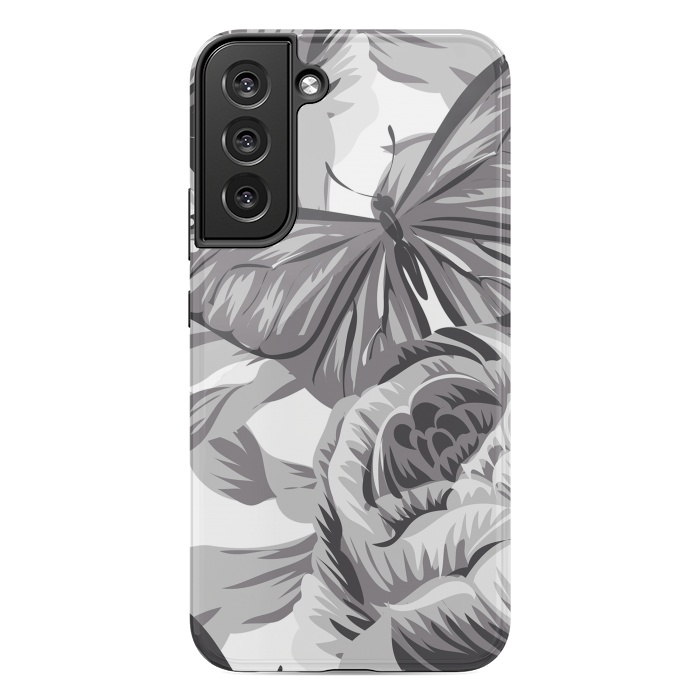 Galaxy S22 plus StrongFit minimal floral butterfly by haroulita