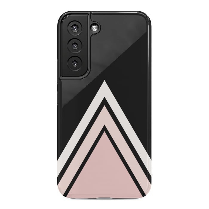 Galaxy S22 StrongFit Pink triangles by Jms