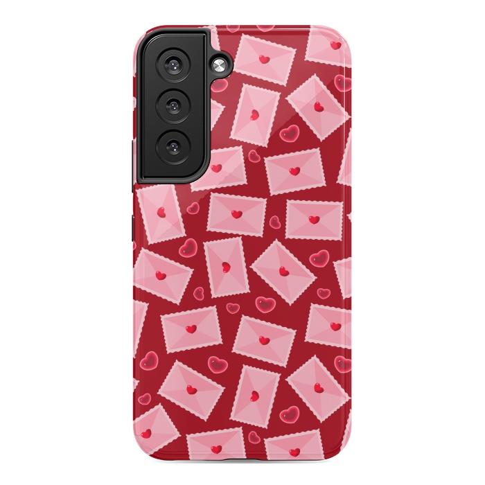 Galaxy S22 StrongFit PINK LOVE LETTERS  by MALLIKA
