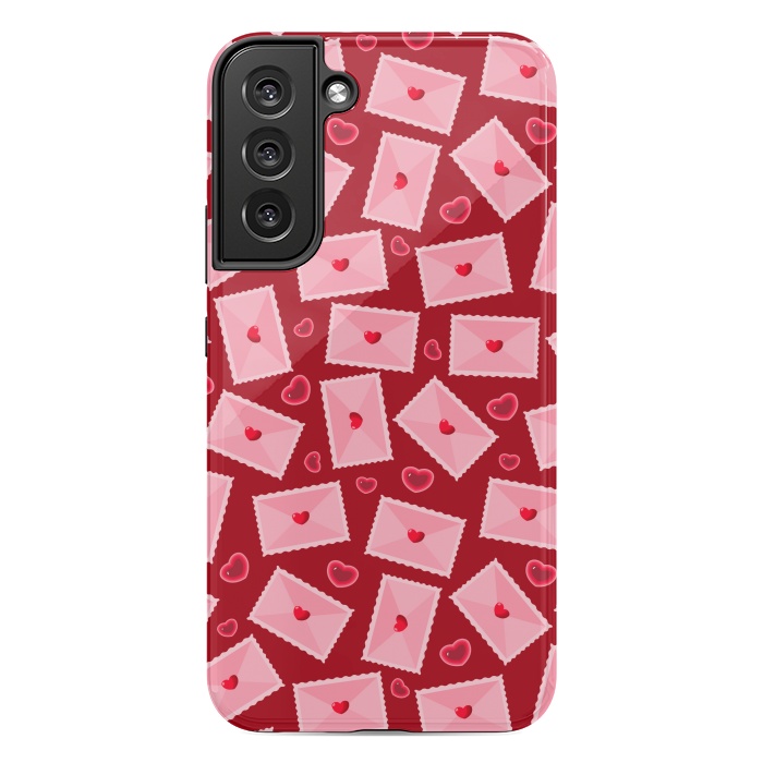 Galaxy S22 plus StrongFit PINK LOVE LETTERS  by MALLIKA
