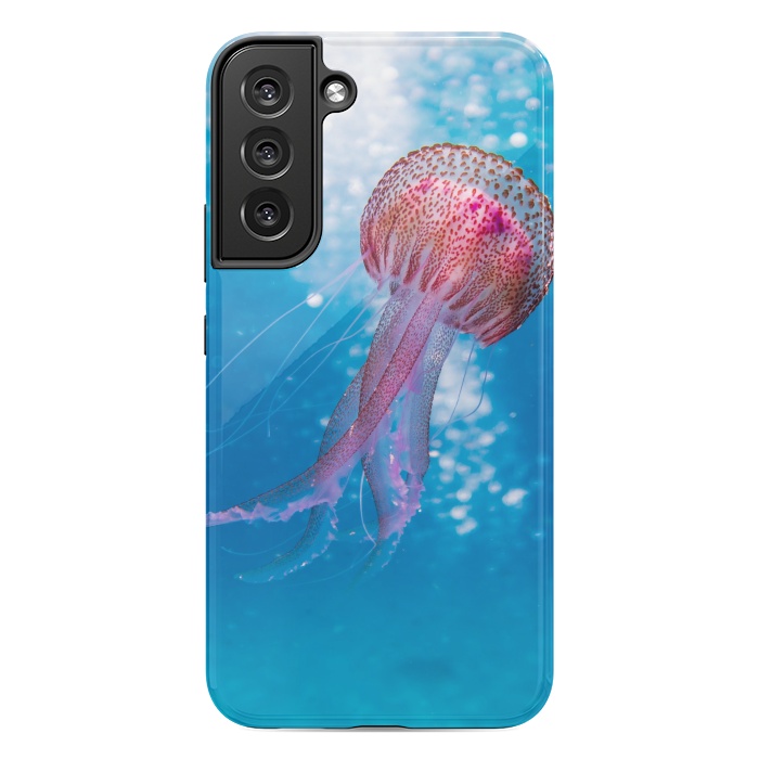 Galaxy S22 plus StrongFit Shallow Focus Photo of Pink and Brown Jellyfish by Winston