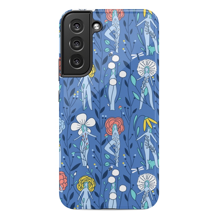 Galaxy S22 plus StrongFit Springtime floral women design by Anna Alekseeva