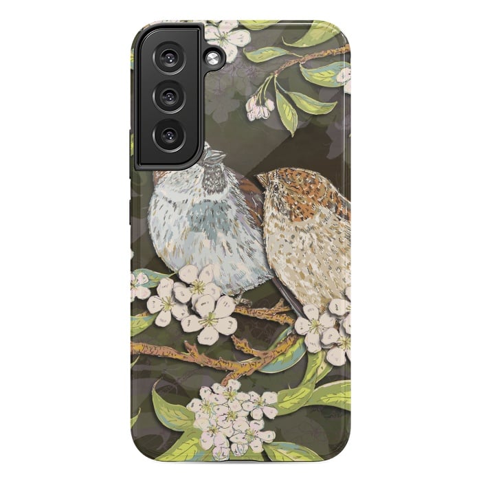 Galaxy S22 plus StrongFit Sweet Sparrows by Lotti Brown