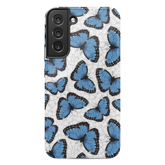 Galaxy S22 plus StrongFit Blue morpho butterflies by Katerina Kirilova