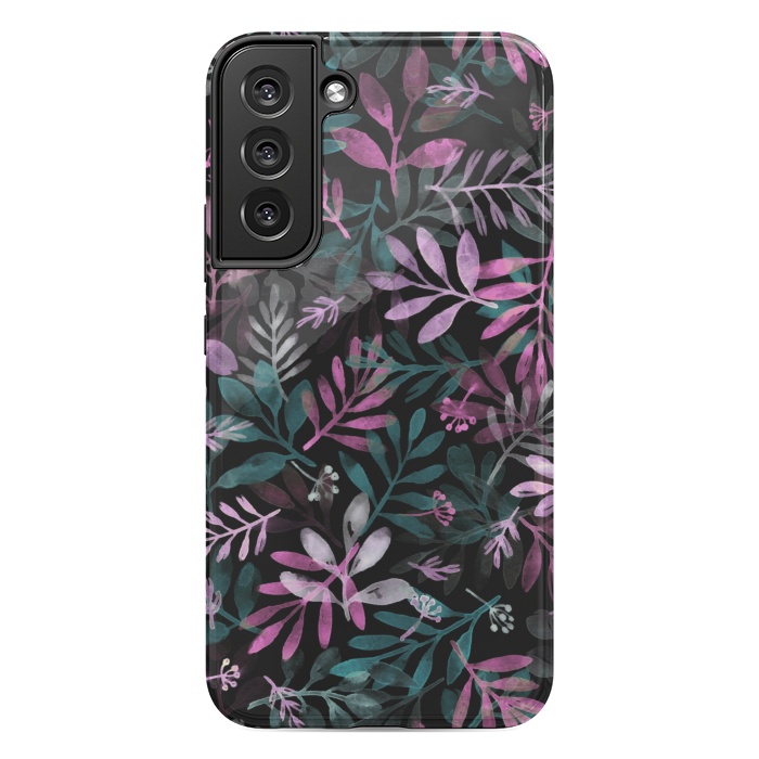 Galaxy S22 plus StrongFit pink and green branches by Alena Ganzhela